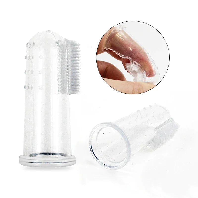 Soft Silicone Finger Toothbrush for Dogs and Cats