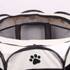 Foldable Oxford Cloth Pet Playpen with Mesh Roof