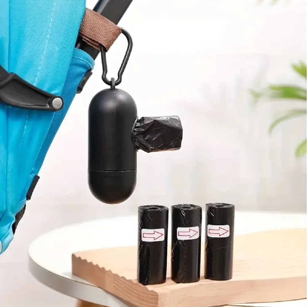 Stroller Hanging Trash Bag Dispenser with Disposal Bags