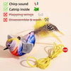 Rechargeable Flapping Bird Cat Toy with Catnip