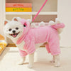 Cozy Fleece Dog Hoodie with Playful Animal Design