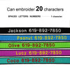 Personalisierte bestickte Nylon-Hundehalsband