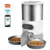 Dispensador automático inteligente para mascotas con cuenco de acero inoxidable