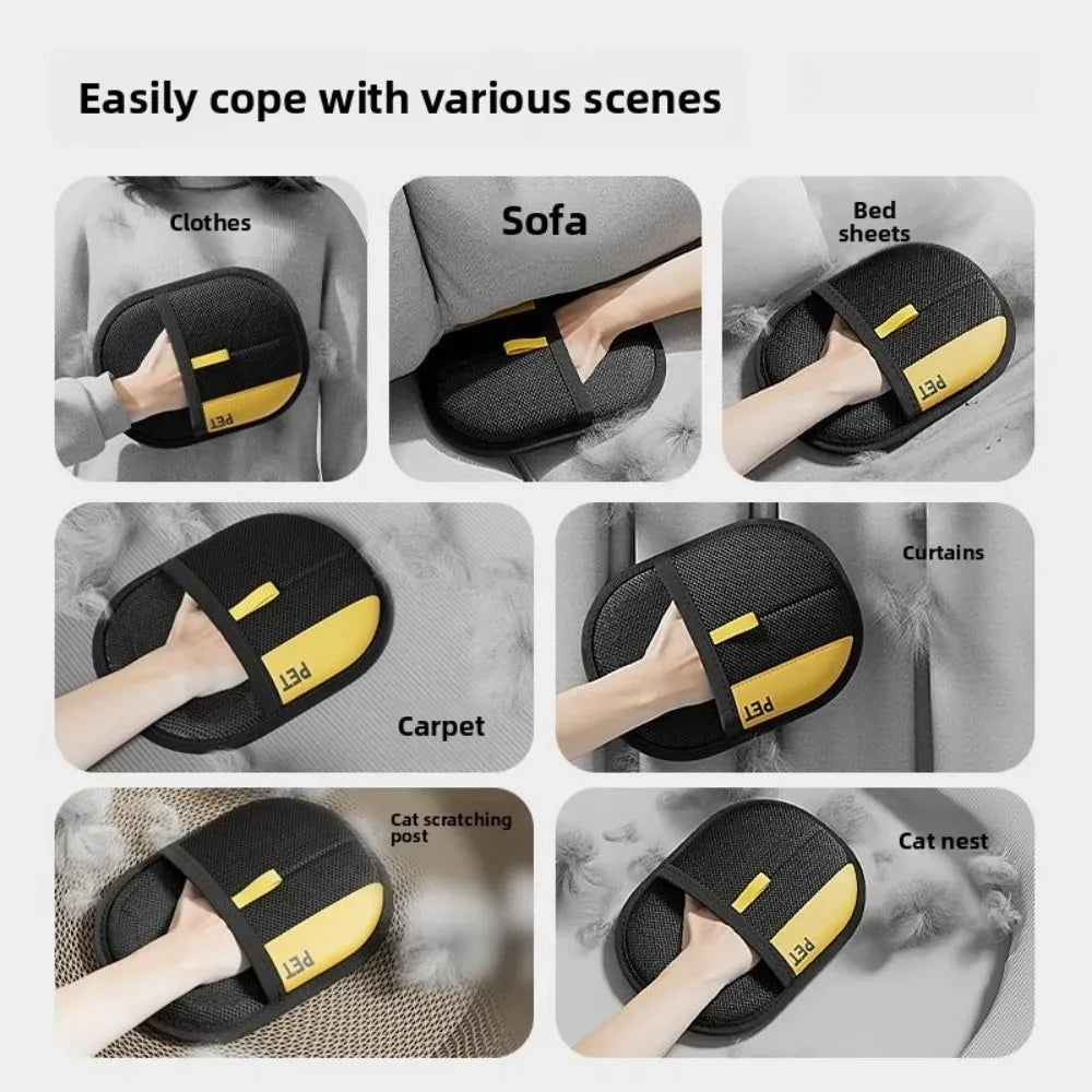Pet Grooming Glove for Shedding Cats and Dogs