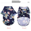 Hawaiian Leaf Print Summer Shirt for Small Dogs & Cats