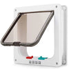 Weatherproof Pet Door Flap with 4-Way Locking Security