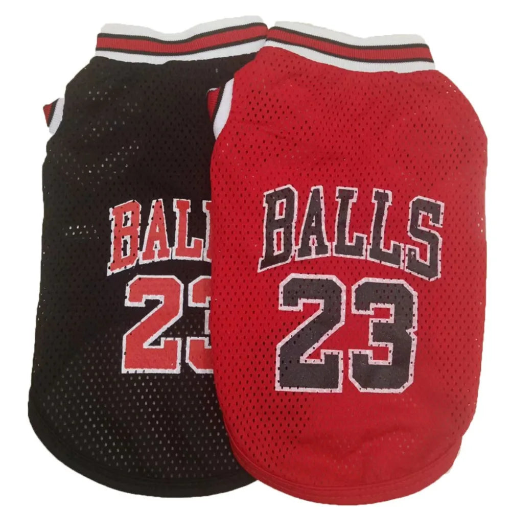 Breathable Mesh Basketball Jersey for Dogs