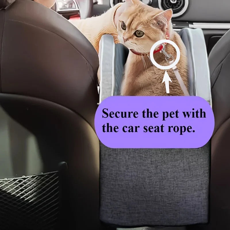 Portable Car Safety Seat for Small Dogs and Cats