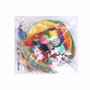 A clear plastic bag contains an interactive cat play tunnel toy set with mouse balls and a feather wand.