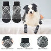 Anti-Slip Knitted Dog Socks with Adjustable Straps (4-Pack)