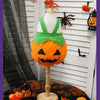 Adjustable Halloween Pumpkin Overall Costume for Small Dogs and Cats