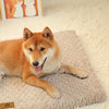 3D Foam Dog Bed with Removable Faux Fur Cover - Orthopedic Waterproof