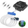 4-Outlet Aquarium Air Pump with Adjustable Oxygen Flow for Fish Tanks and Hydroponics