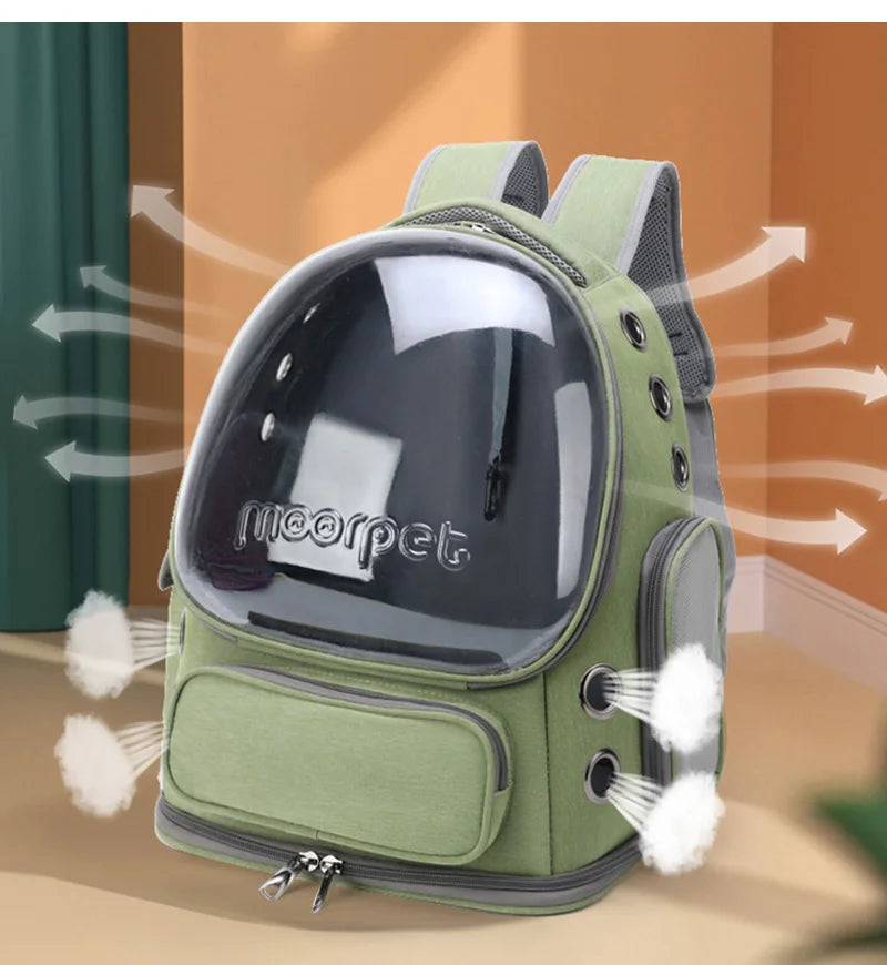 Mochila de Viaje Ventilada para Mascotas
