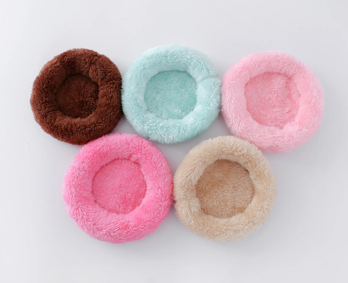 Plush Cozy Nest Bed for Small Pets