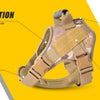 Tactical Dog Harness with Reflective Strips for Training and Outdoor Adventures