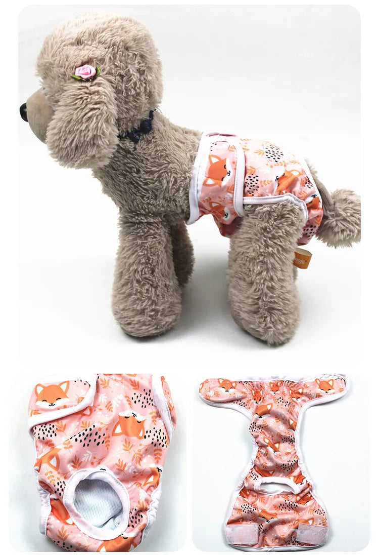 Reusable Washable Dog Diapers for Female Dogs in Heat