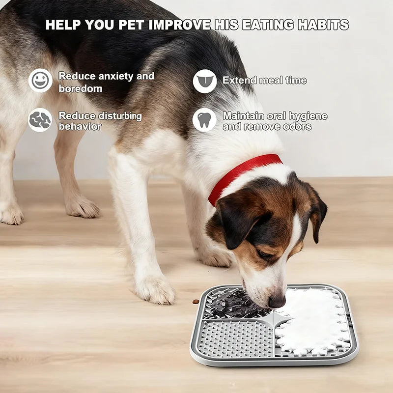 Food-Grade Silicone Pet Lick Mat with Suction Cups