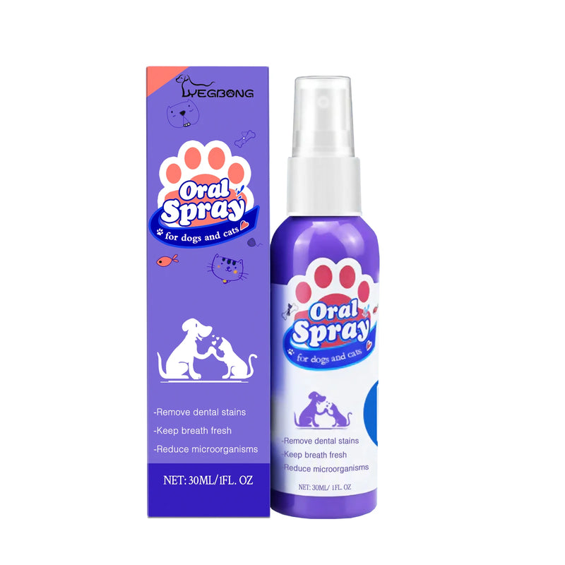 Spray Dentaire pour Animaux : HALEINE FRAÎCHE