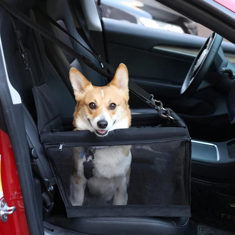 Siège Auto pour Animaux avec Pochette de Rangement