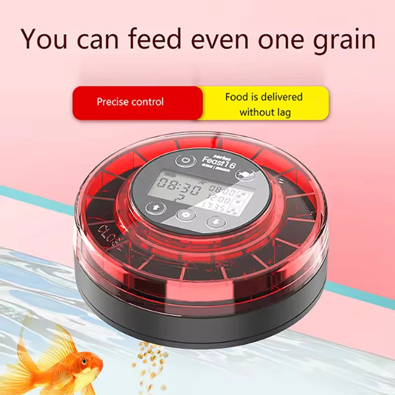 USB Rechargeable Automatic Fish Feeder With Timer