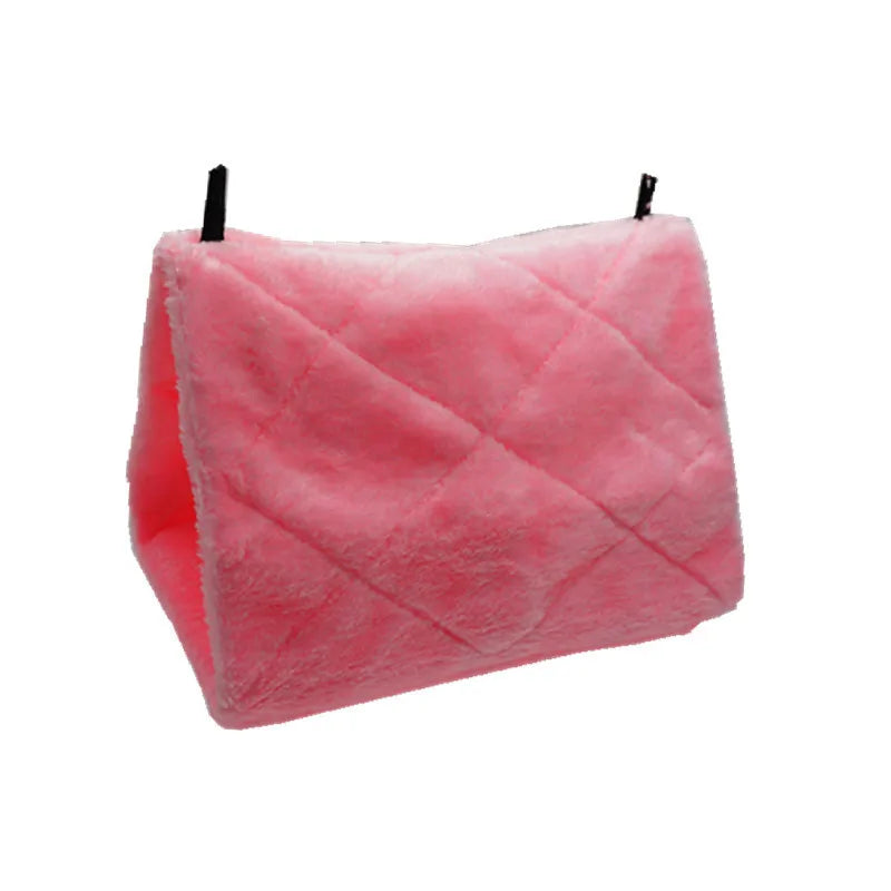 Plush Hanging Bird Hammock Tent with Hooks