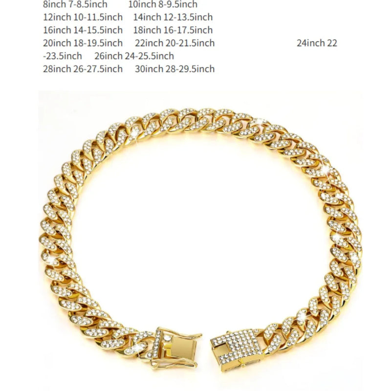 Gold-Ketten-Hundehalsband