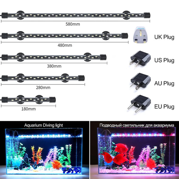 Lampe LED Clip Étanche pour Aquarium