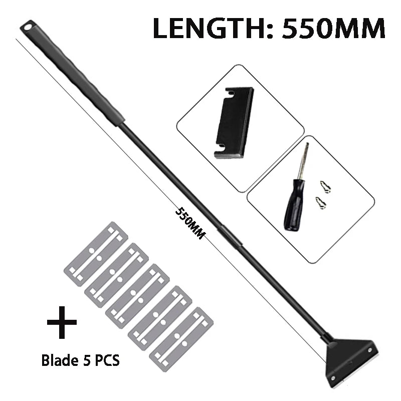 Racleur d'algues pour aquarium à double usage avec long manche