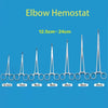 Stainless Steel Locking Hemostatic Forceps with Serrated Jaws