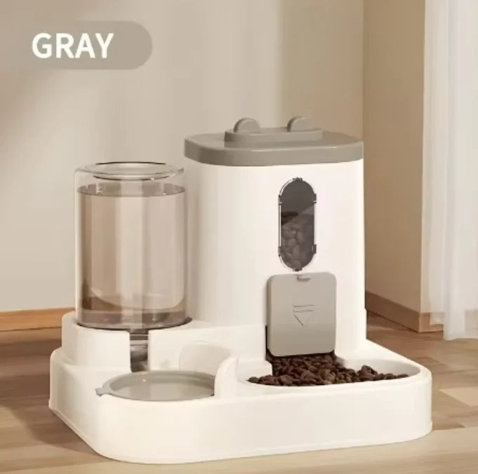 2in1 Cat Food and Water Dispenser Automatic Feeder