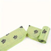 Leak-Proof Dog Waste Bags with Paw Print Design (5 Rolls)