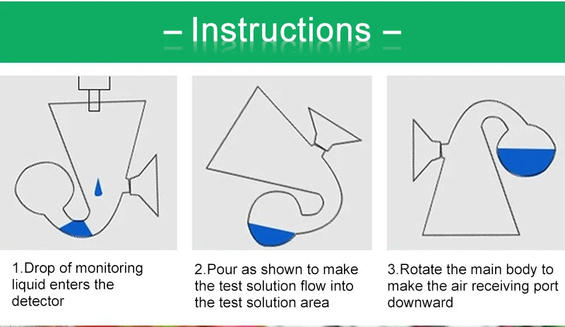 مؤشر CO2 زجاجي للحوض السمكي قابل للتعليق