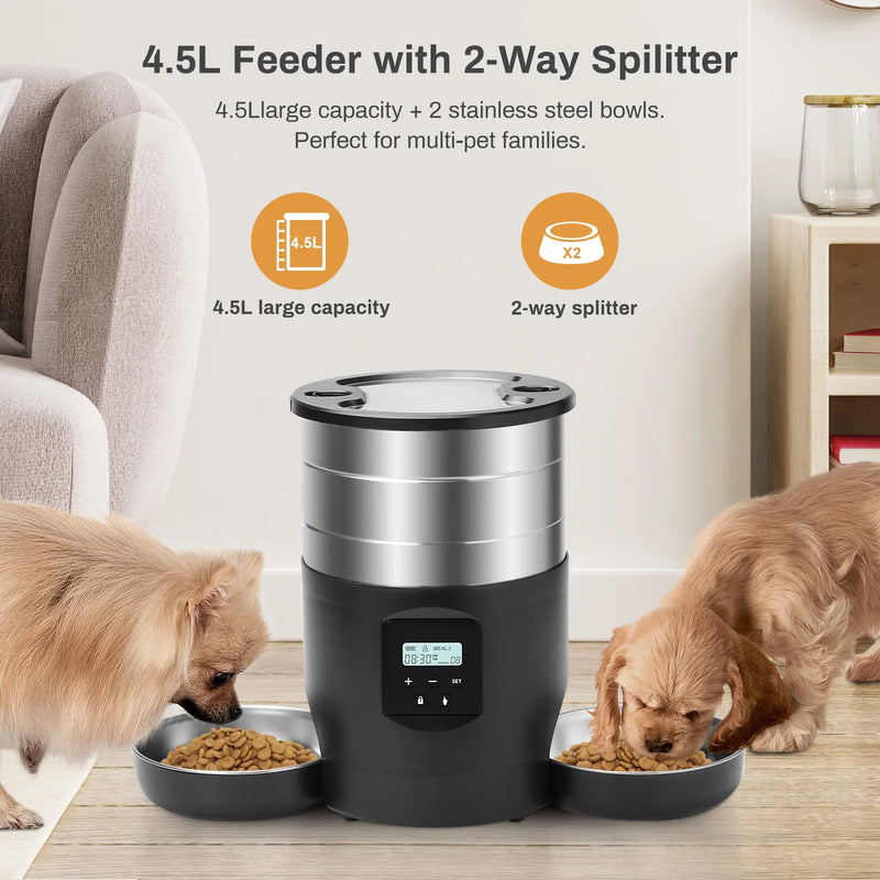 Distributeur automatique intelligent pour animaux de compagnie avec contrôle par application