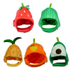 Fruit-Shaped Plush Pet Hat for Cats and Small Dogs
