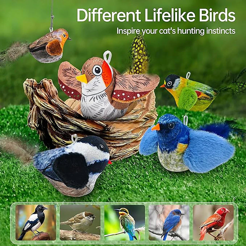Interaktives Zwitscherndes Vogel-Spielzeug für Katzen