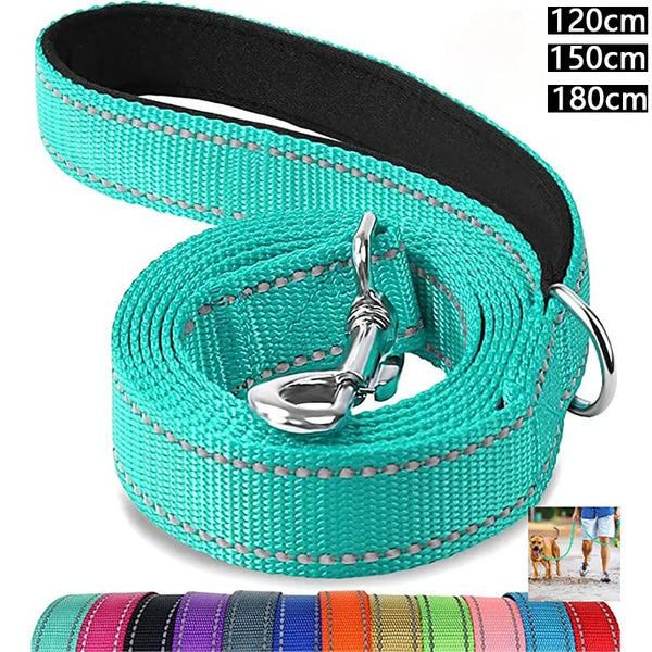 Reflective Dog Harness Collar and Leash Set (1.2-1.8m)