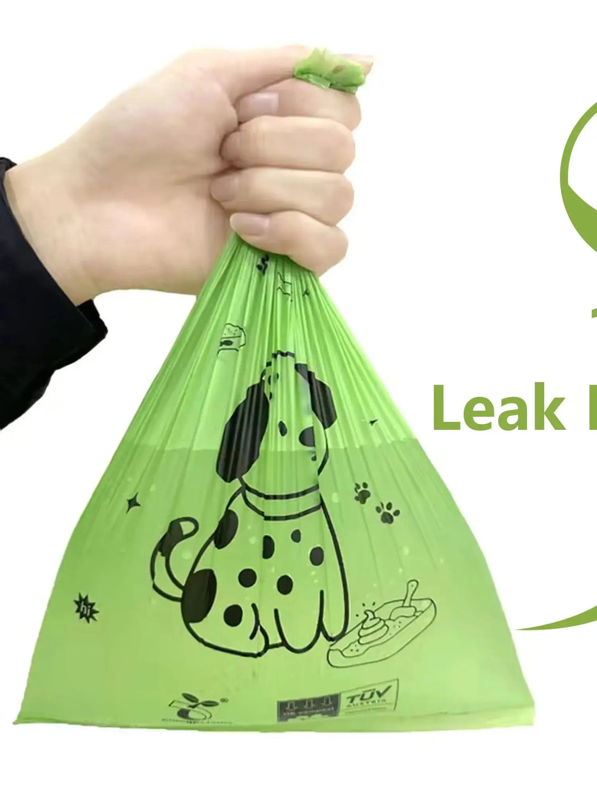 Compostable Dog Waste Bags - Eco-Friendly, Leak-Proof Pet Poop Bags