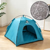 Breathable Pet Tent House with Foldable Design and Double-Sided Mat