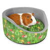 Cozy Fleece Hideout Bed for Small Pets with Removable Cushion