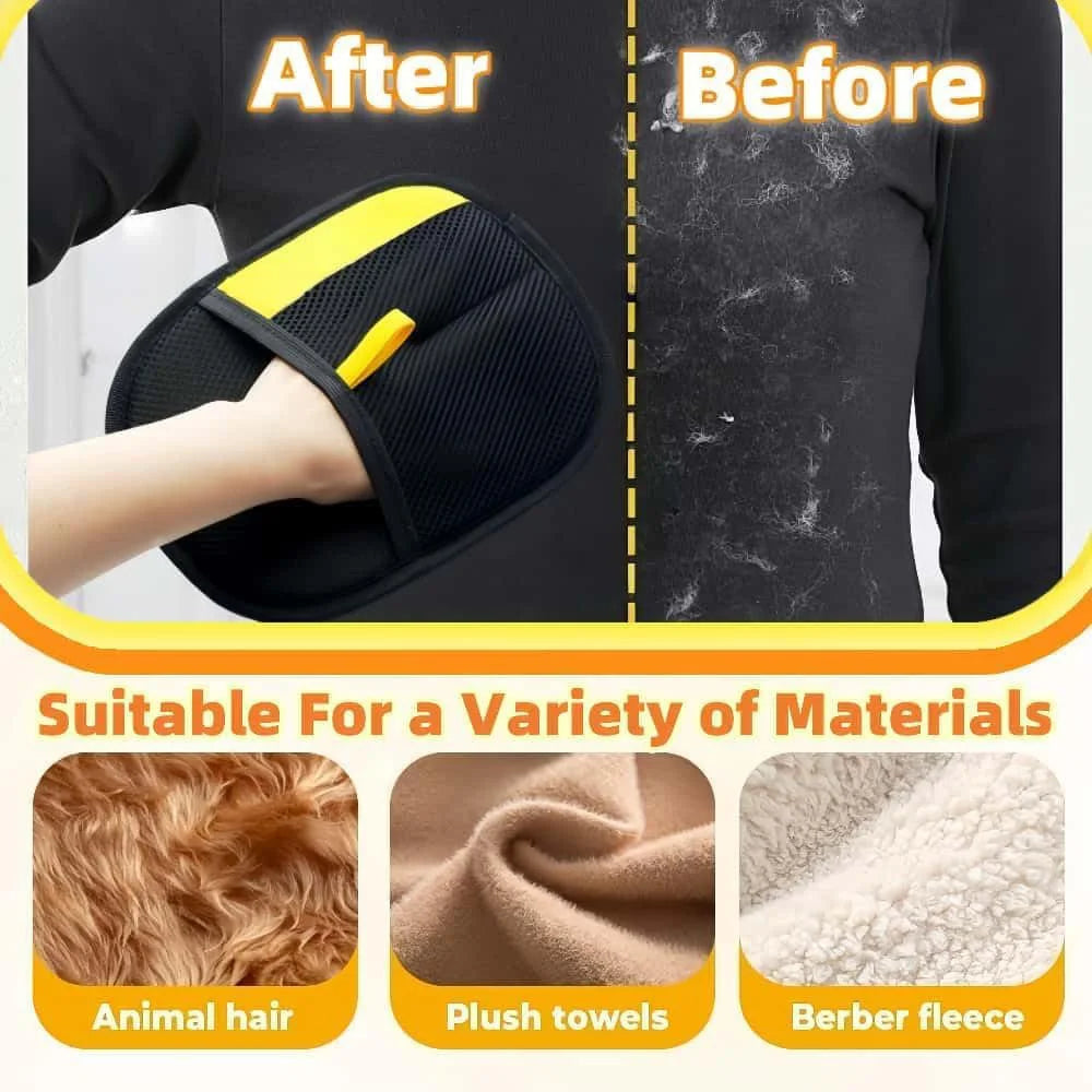 Reusable Pet Hair Removal Glove for Cats and Dogs