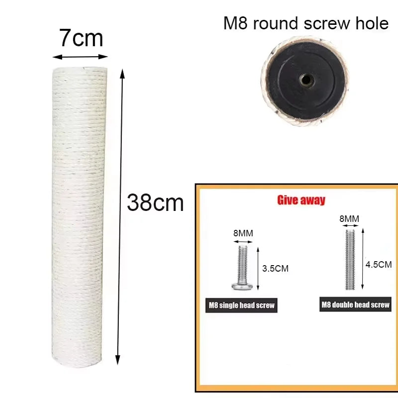 Cat Scratching Post for Cat Tree Replacement Post Sisal Rope