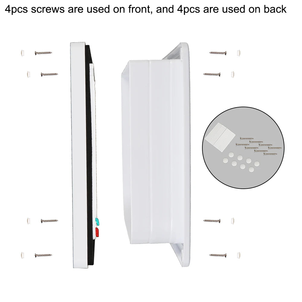Pet Door with 4-Way Lock for Cats and Dogs - Secure, Weatherproof Flap