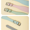 Wide Leather Dog Collar for Long-Necked Breeds