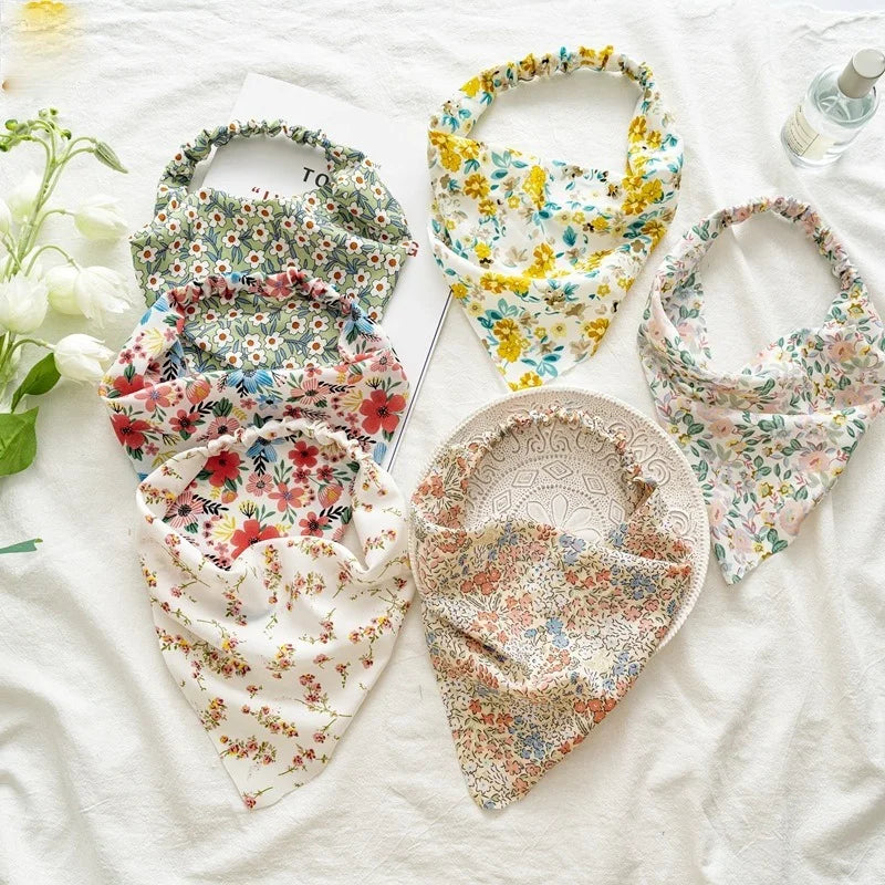 Bohemian Paisley Print Triangle Head Scarf