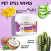 Gentle Pet Eye Wipes with Plant Extracts for Cats and Dogs