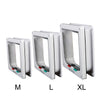 Pet Door with 4-Way Lock for Cats and Dogs - Secure, Weatherproof Flap