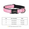 Reflektierendes personalisiertes Hundehalsband mit graviertem Anhänger
