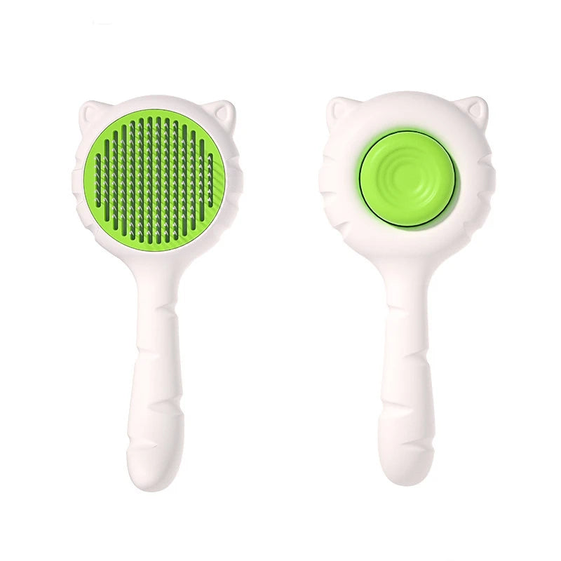Pet Deshedding Brush for Cats & Dogs – Gentle Fur Remover Comb