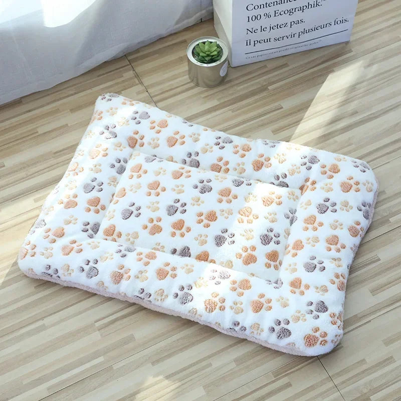 Lit pour animaux de compagnie en peluche double face